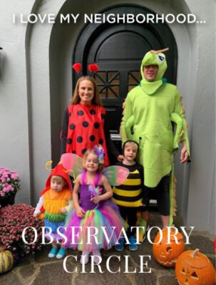 Family in costume - Observatory Circle