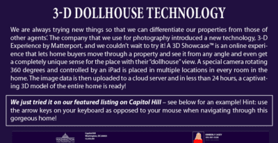3D Dollhouse Technology